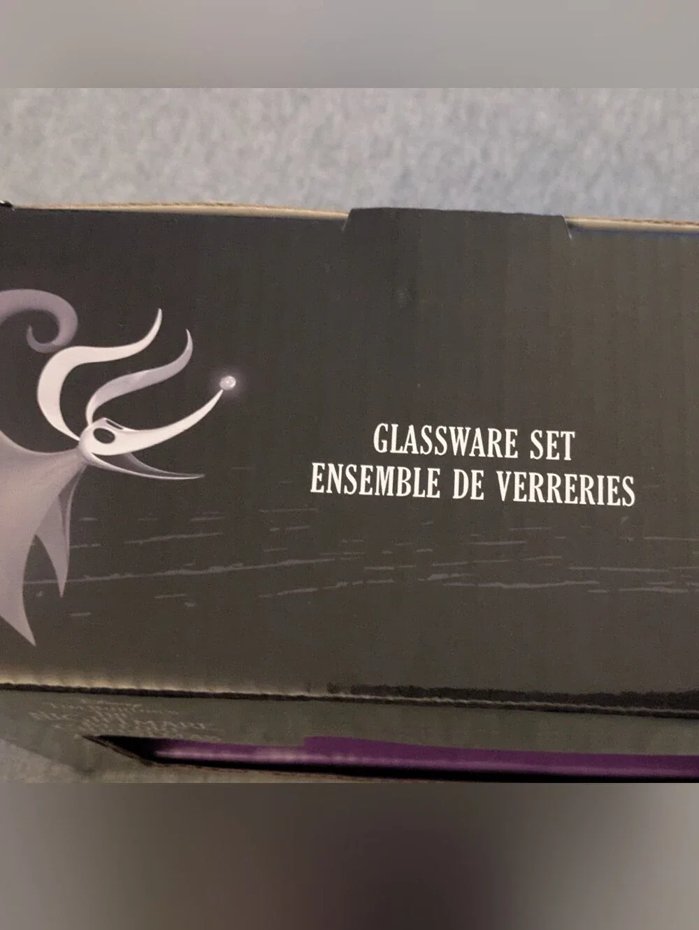 Disney The Nightmare Before Christmas Jack Skellington Red Pink Glassware Set